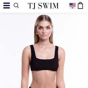 TJ Swim Isla Bikini Top - Black - XS